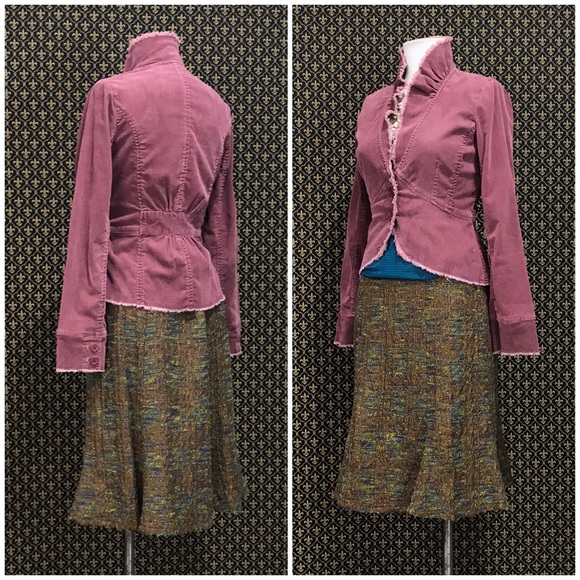 2005 Anthro “Hickory Tweed Skirt” by C.C. Outlaw - Picture 8 of 16